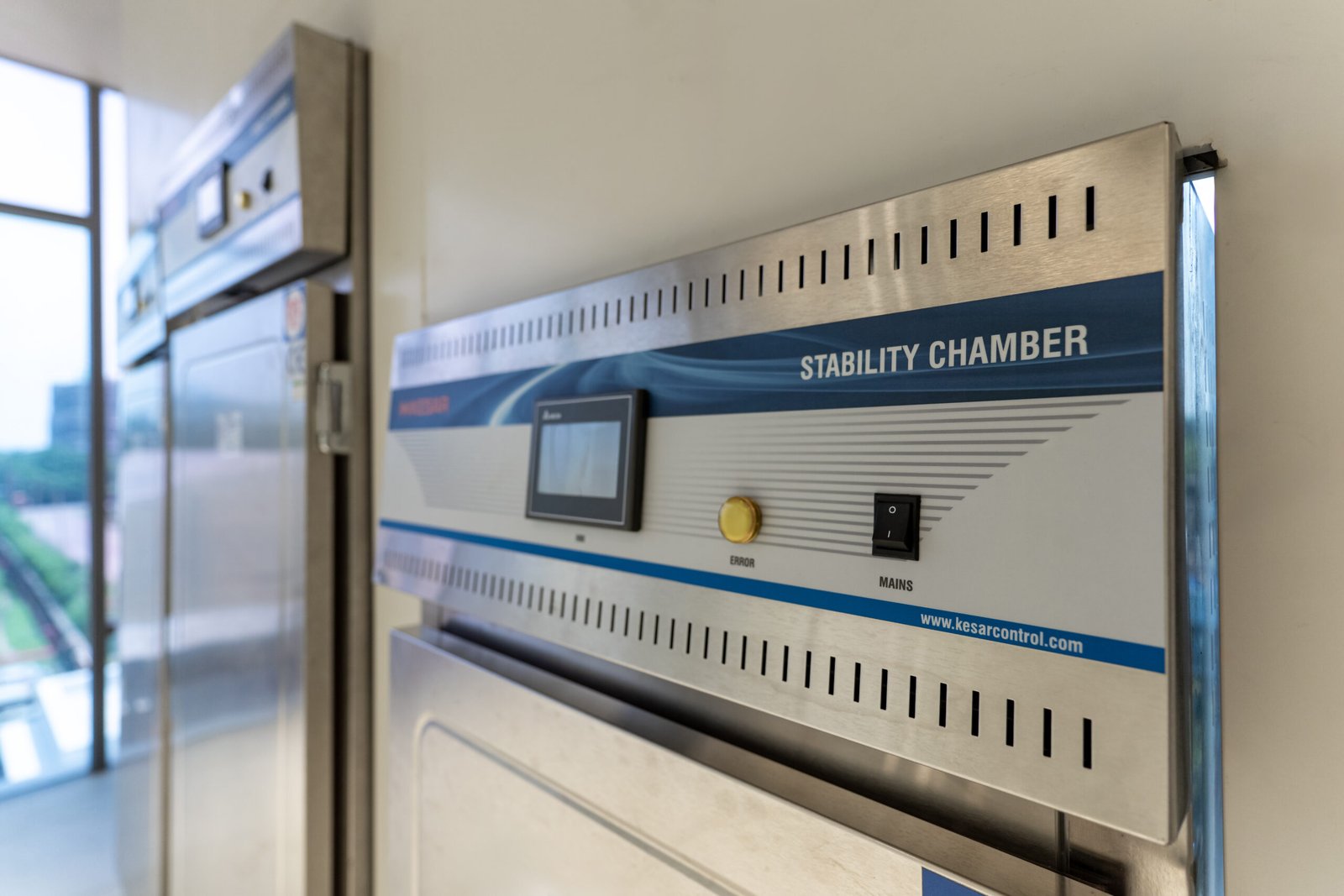 Stability chamber unit at Prudence Lifecare's quality control laboratory